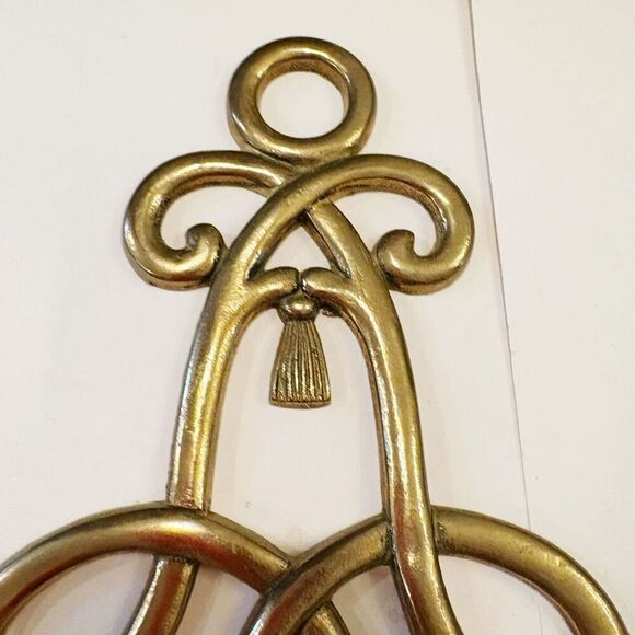 VTG Andrea by Sadek Brass Wall Sconces Candle Holder SET of TWO - Picture 5 of 9